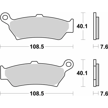 Plaquettes de frein BREMBO Off-Road métal fritté - 07BB43SP