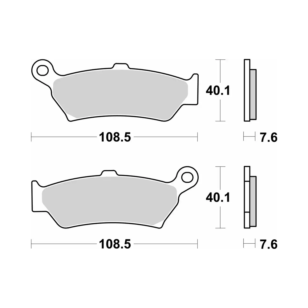 Plaquettes de frein BREMBO Off-Road métal fritté - 07BB43SP