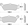 Plaquettes de frein BREMBO Off-Road métal fritté - 07BB43SP