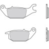 Plaquettes de frein BREMBO route carbone céramique - 07HO4905