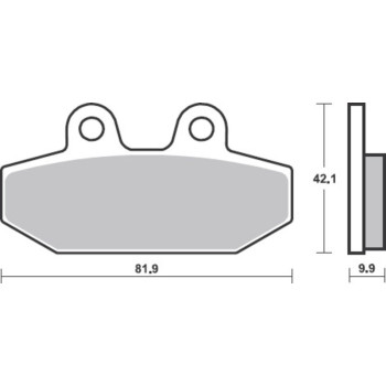 Plaquettes de frein BREMBO métal fritté - 07HD23SP