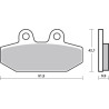 Plaquettes de frein BREMBO métal fritté - 07HD23SP