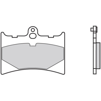 Plaquettes de frein BREMBO route carbone céramique - 07GR5605