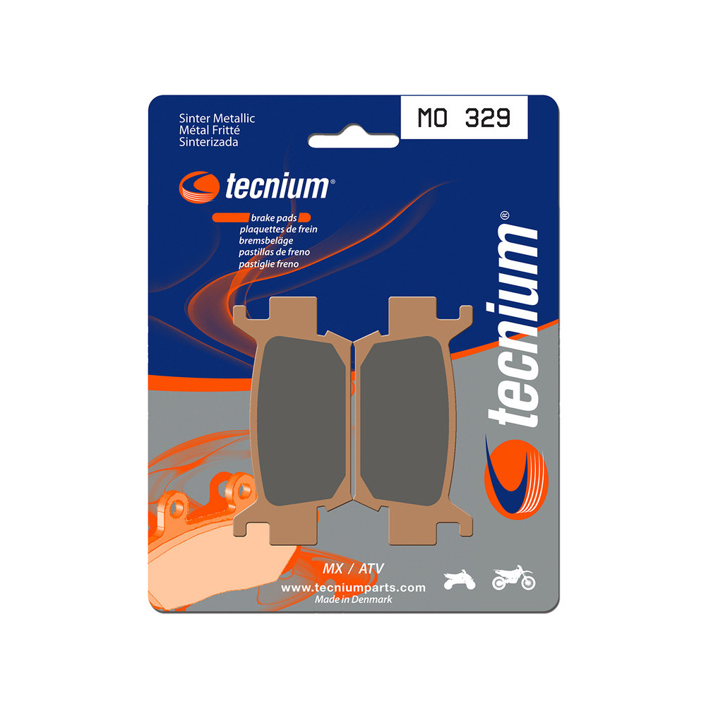 Plaquettes de frein TECNIUM MX/Quad métal fritté - MO329