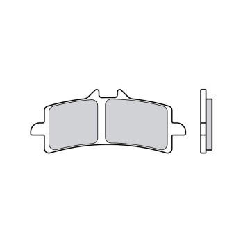 Plaquettes de frein BREMBO route/sport métal fritté - 07BB37SR