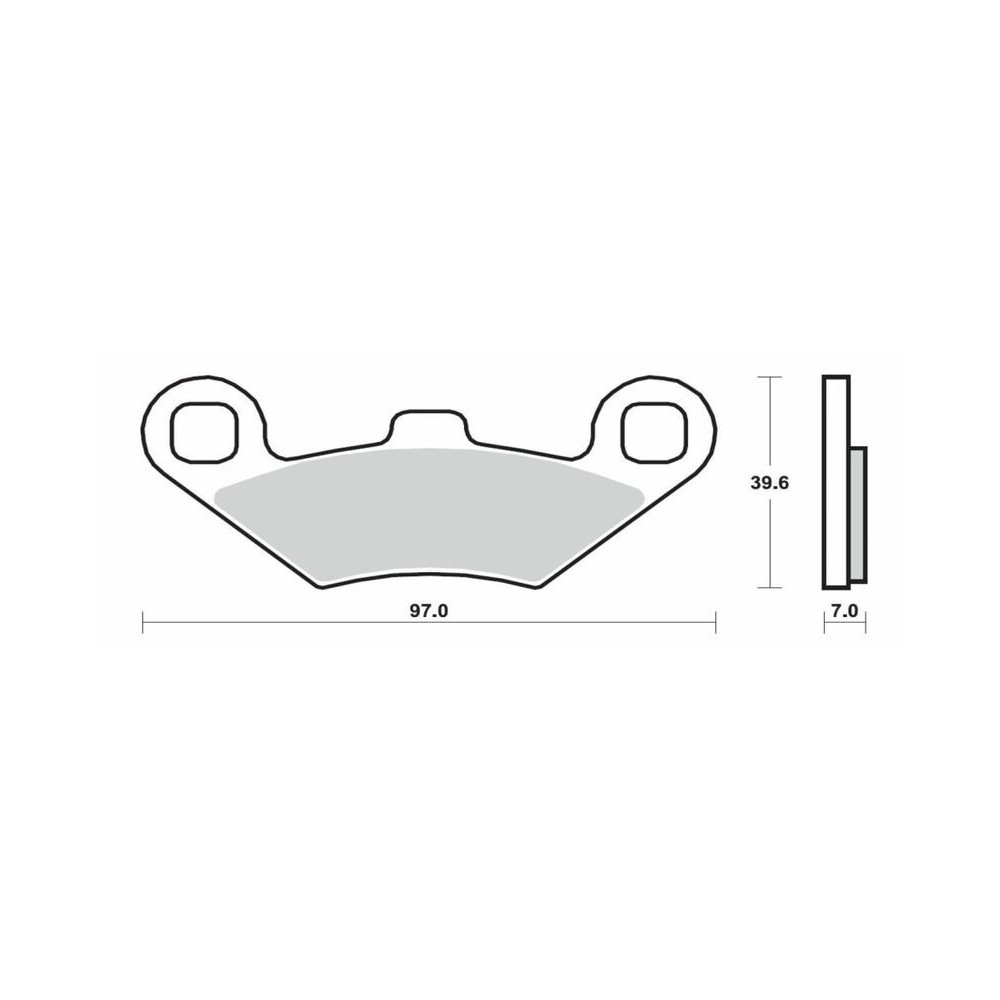 Plaquettes de frein BREMBO Scooter métal fritté - 07104XS