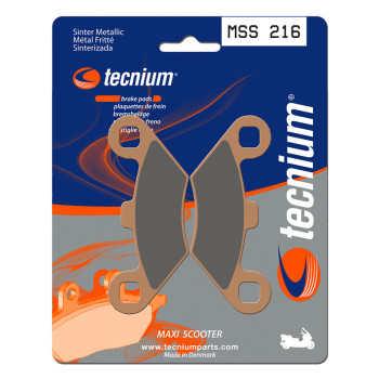 Plaquettes de frein TECNIUM Maxi Scooter métal fritté - MSS216