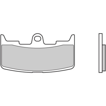 Plaquettes de frein BREMBO route métal fritté - 07GR68SA