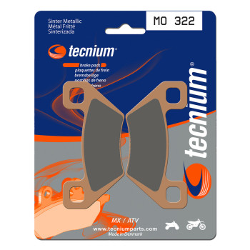 Plaquettes de frein TECNIUM MX/Quad métal fritté - MO322