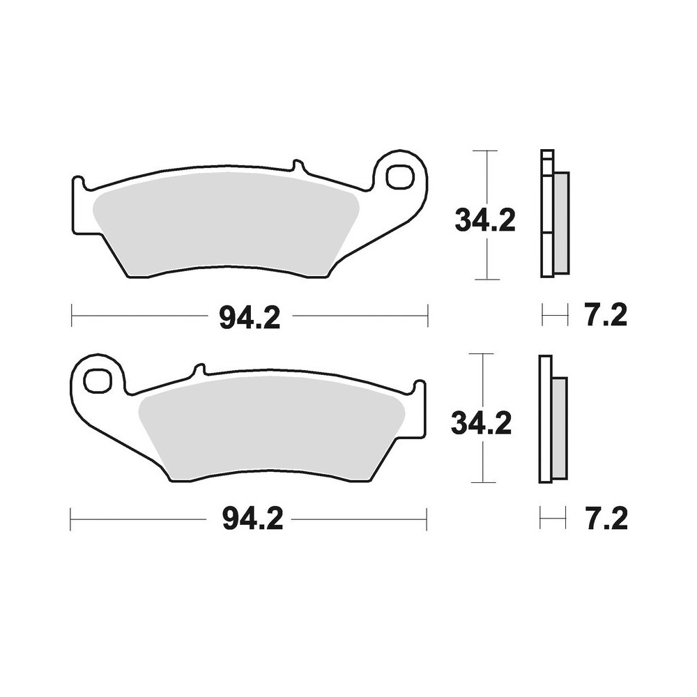 BRAKING Off-Road/Quad sintered metal brake pads - 772CM44
