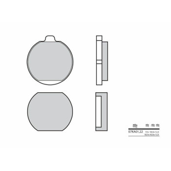 Plaquettes de frein BREMBO route carbone céramique - 07KA0122