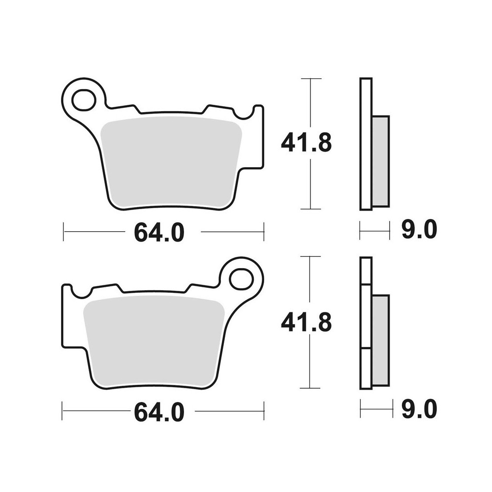 BRAKING Off-Road/Quad sintered metal brake pads - 891CM44