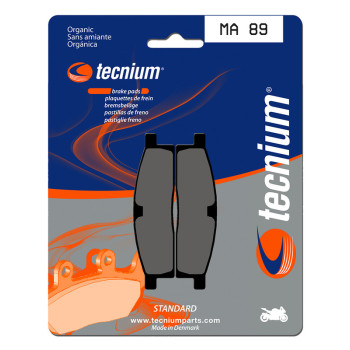 Plaquettes de frein TECNIUM route organique - MA89