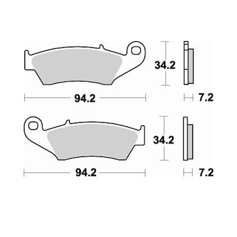 BRAKING Off-Road sintered metal brake pads - 772CM46