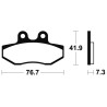 Plaquettes de frein TECNIUM Scooter organique - ME317
