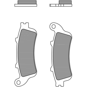 Plaquettes de frein BREMBO route métal fritté - 07HO52SP