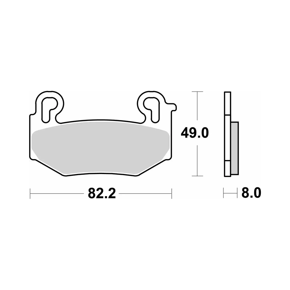 Plaquettes de frein BREMBO Off-Road métal fritté - 07BB42SA