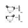 Plaquettes de frein TECNIUM MX/Quad métal fritté - MO291