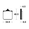 Plaquettes de frein TECNIUM Performance métal fritté - MF370