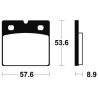 Plaquettes de frein TECNIUM Performance métal fritté - MF140