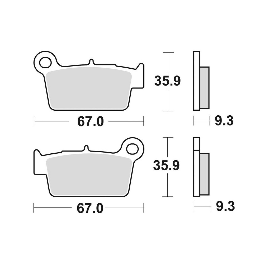 BRAKING Off-Road/Quad sintered metal brake pads - 890CM44