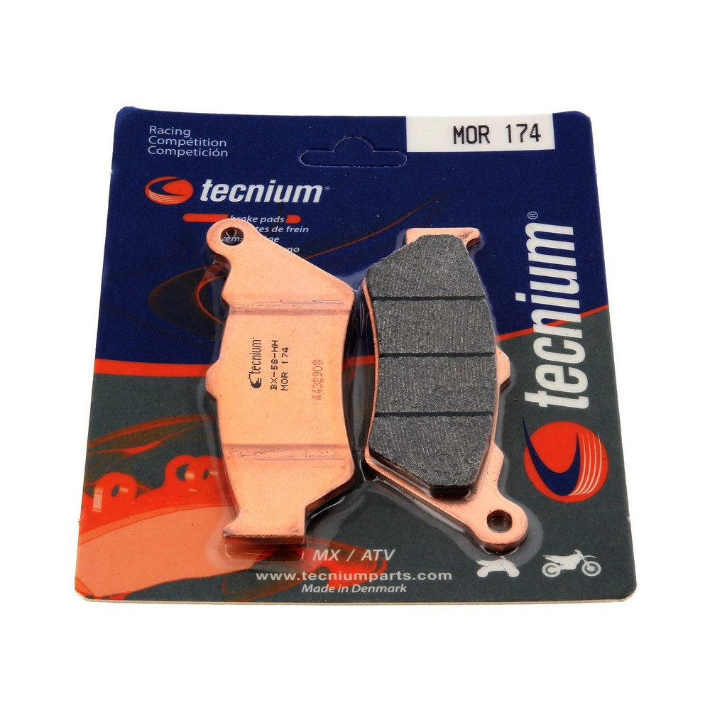 Plaquettes de frein TECNIUM MX/ATV métal fritté - MOR174