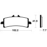 Plaquettes de frein TECNIUM Performance métal fritté - MF341