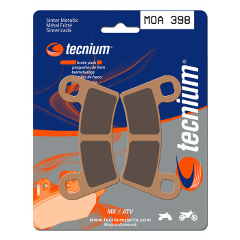 Plaquettes de frein TECNIUM MX/Quad métal fritté - MOA398