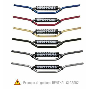 Guidon RENTHAL MX/Enduro 7/8" 809 RC High