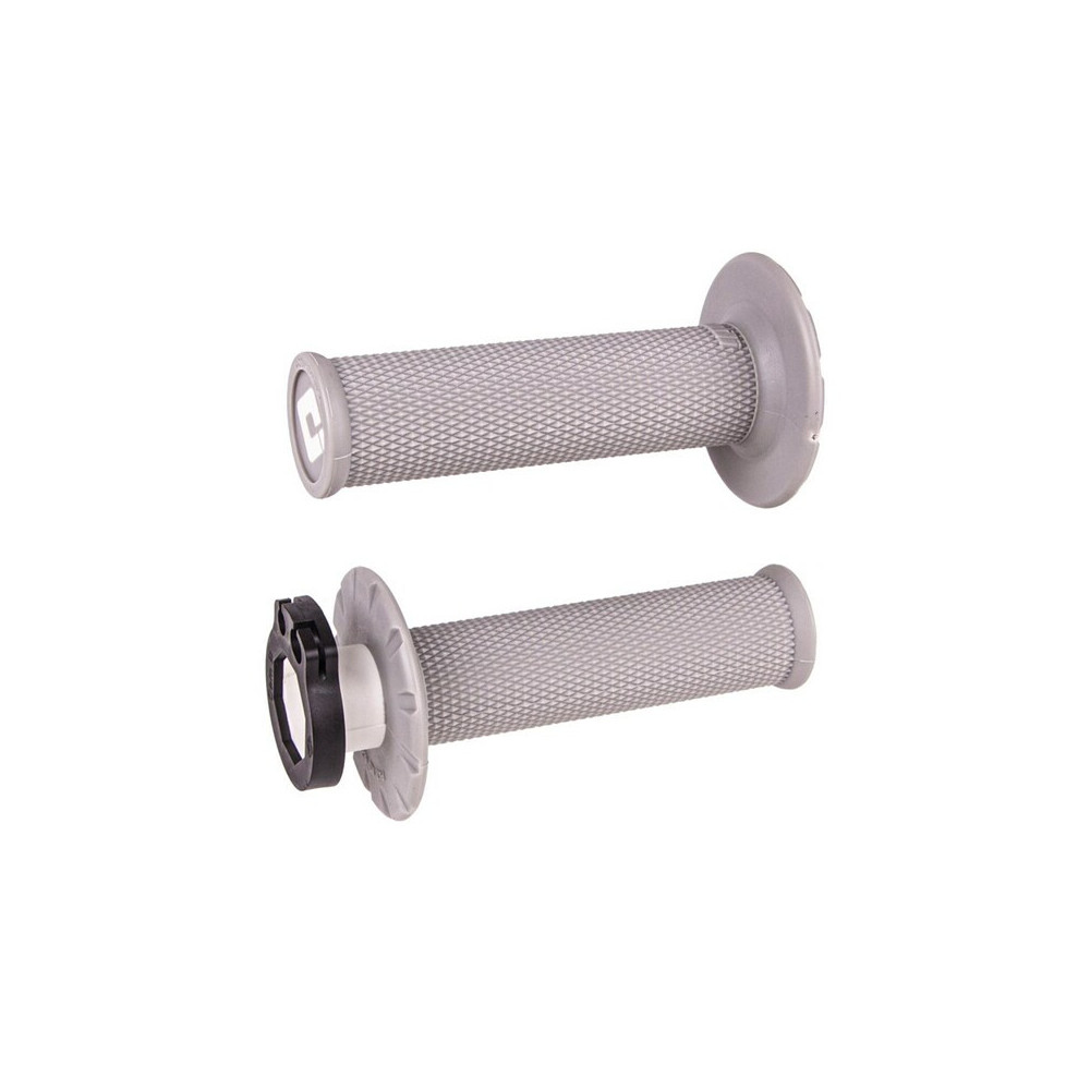 Revêtements ODI MX V2 Lock-On sans gauffrage - gris clair