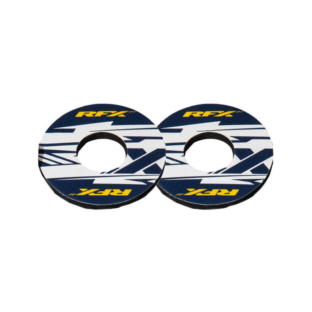 Paire de donuts de poignée RFX sport (X Bleu/Jaune)