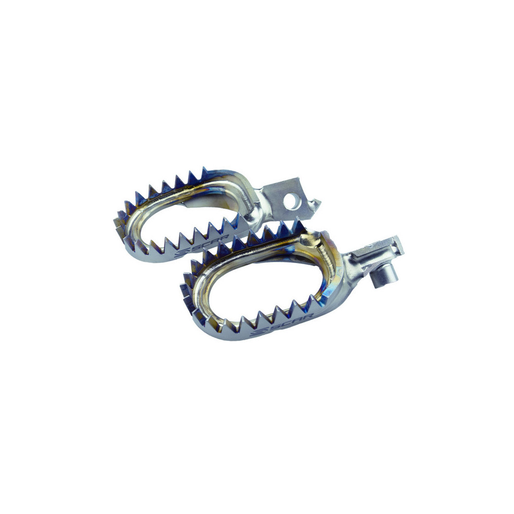 SCAR titanium mudguard footrest