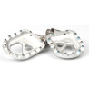 Repose-pieds en aluminium CNC trial RFX Pro (Argenté) universel - Gas Gas/Beta/Sherco/Montesa