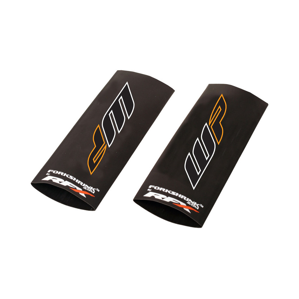 Protection de fourche supérieure RFX Race Series Forkshrink logo WP - blanc/orange