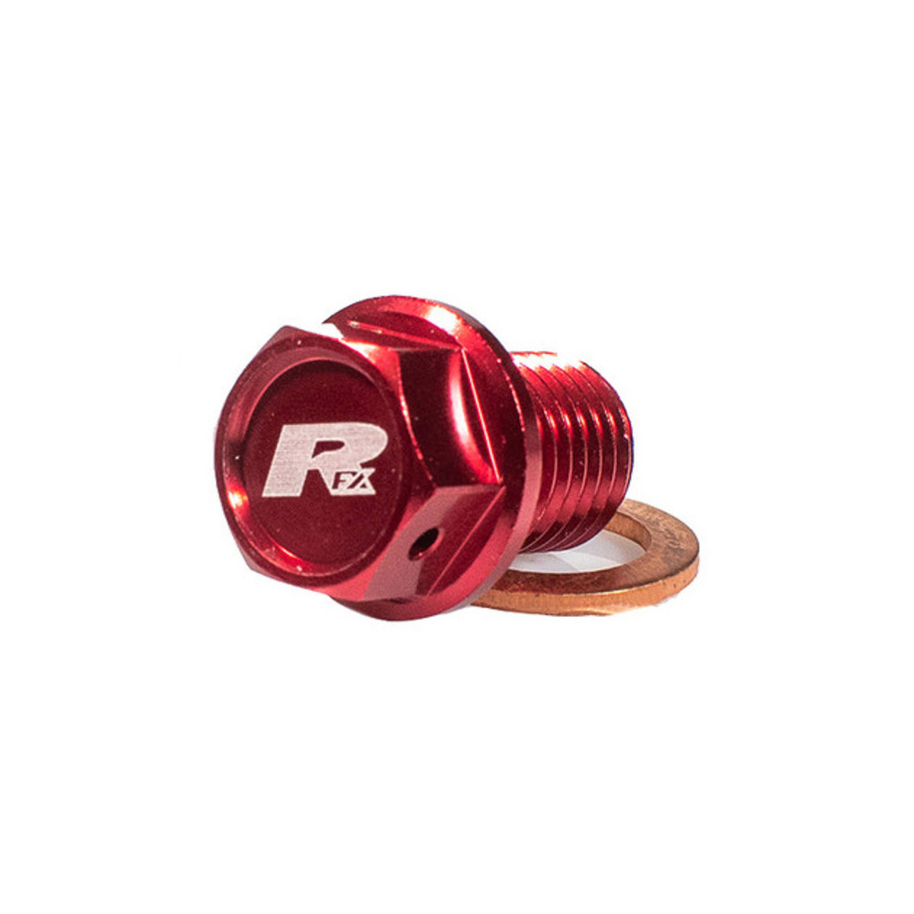 Bouchon de vidange aimanté RFX [M12 x 12 mm x 1,50] - rouge
