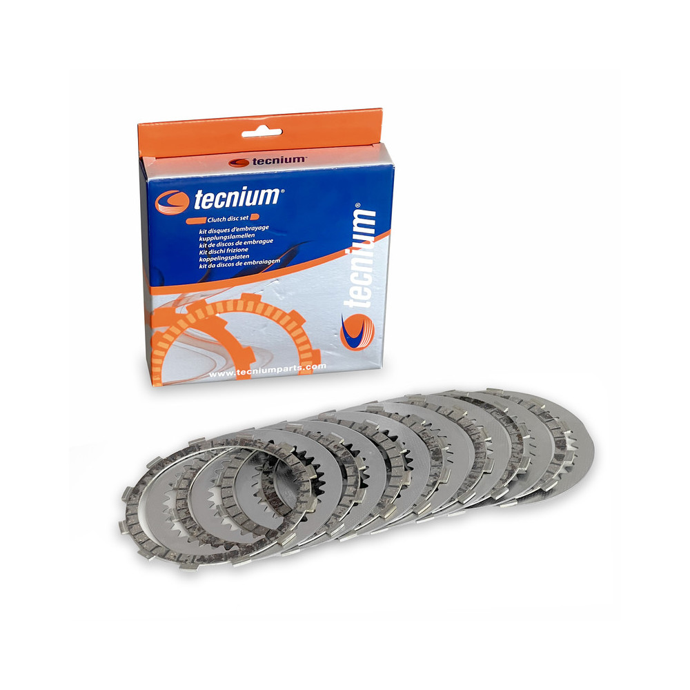 Kit disques garnis + lisses d'embrayage TECNIUM