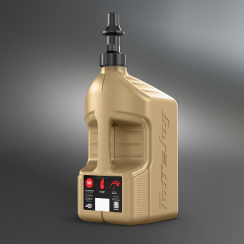 Beige TUFF JUG gasoline can with Ripper cap 5G/20L