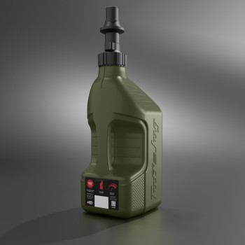 TUFF JUG forest green fuel can with Ripper cap 2.5G/10L