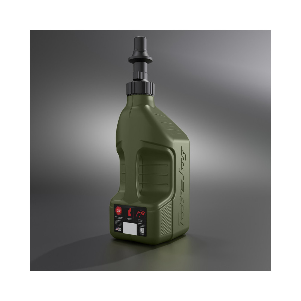 Bidon d'essence TUFF JUG vert forêt avec bouchon Ripper 2.5G/10L
