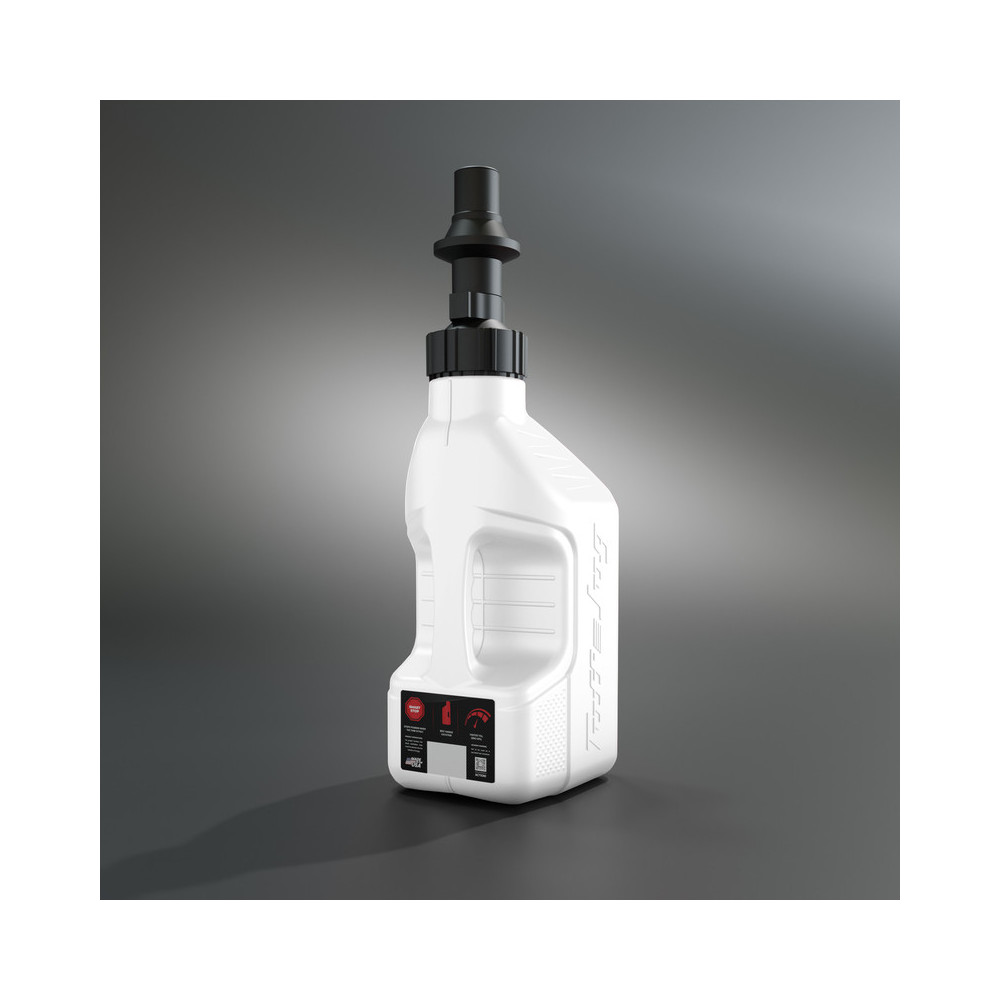 Bidon d'essence TUFF JUG blanc avec bouchon Ripper 1.25G/5L