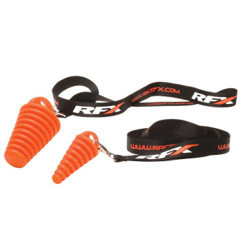 RFX Race 2-stroke exhaust cap with strap - orange