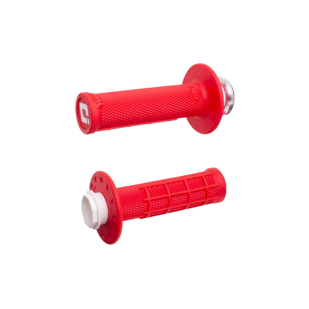 Revêtements ODI Micro-X Lock-On semi-gaufré - rouge/noir