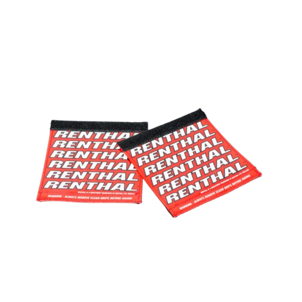 Protège-poignées RENTHAL Clean Grips - rouge/blanc
