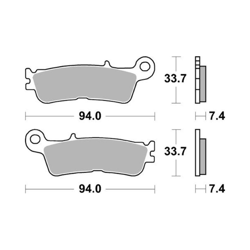 BRAKING Off-Road sintered metal brake pads - 995CM46