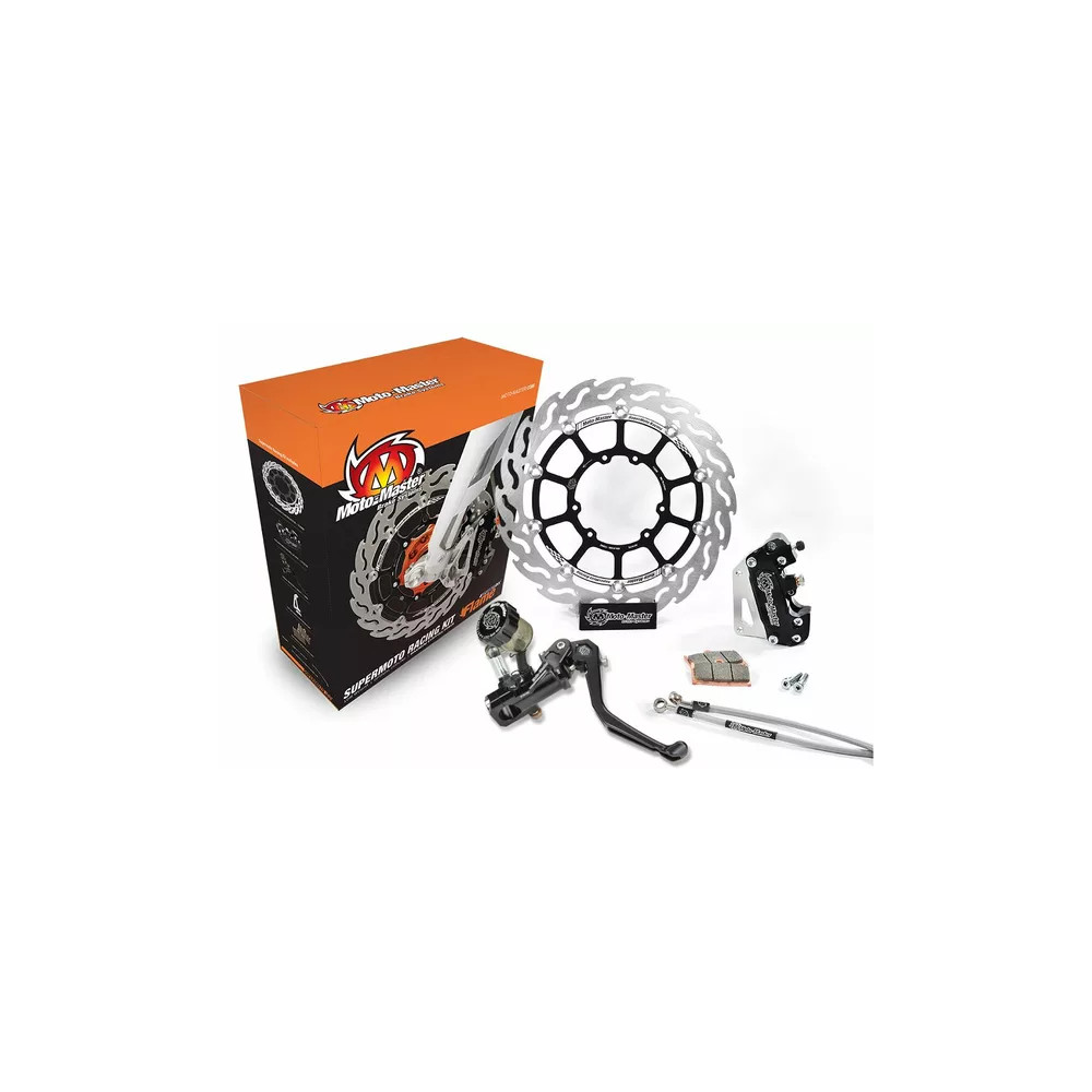 Freinage complet frein avant MOTOMASTER 320mm SUPERMOTO RACING FLAMME