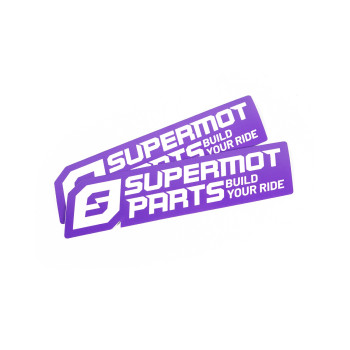 2 Stickers SUPERMOT PARTS VIOLET