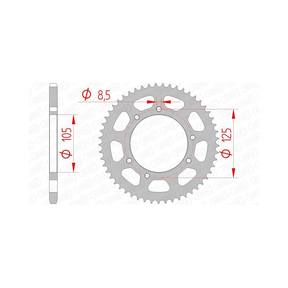 Couronne AFAM acier standard 47103 - 420