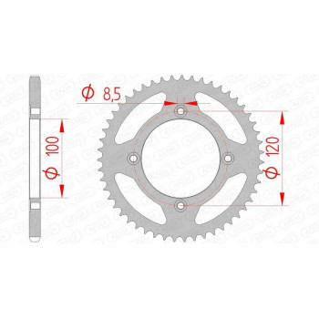 Couronne AFAM acier standard 47103 - 420