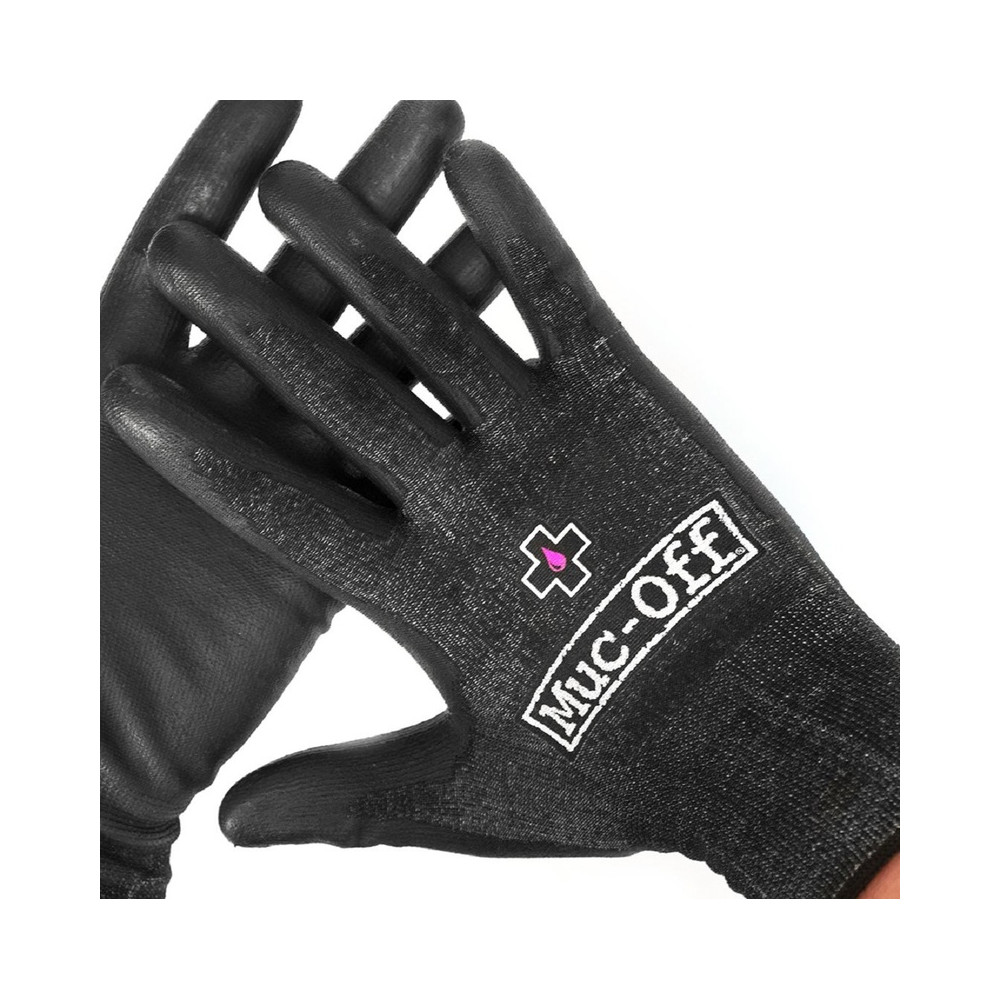 MUC-OFF black workshop gloves, size L