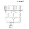 Reservoir for master cylinder Brembo strait exit clamp fixing